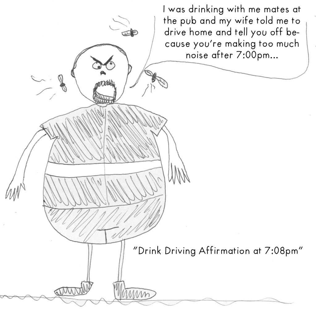 Drink driving affirmation